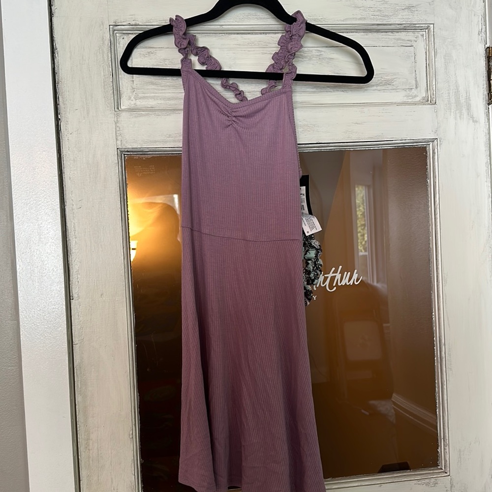Girls ruffled back tank dress new with tags
